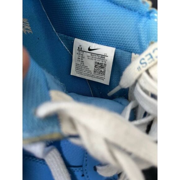Nike Air Force 1 Low Off-White MCA University Blue Virgil- Size 8.5 not sure if - Picture 6 of 6